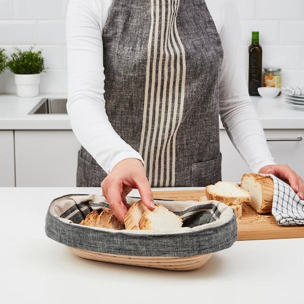 Ikea JÄSNING - Leavening/bread basket, 30x17 cm