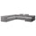 JÄTTEBO - 7-seater U-shaped sofa with chaise-longue, right with headrest/Tonerud grey ,