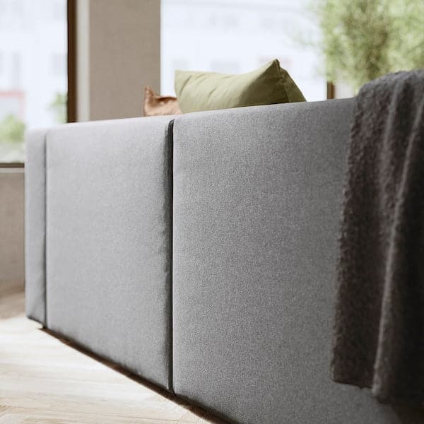 Ikea JÄTTEBO - 2-seater sectional sofa with headrest/Tonerud grey ,