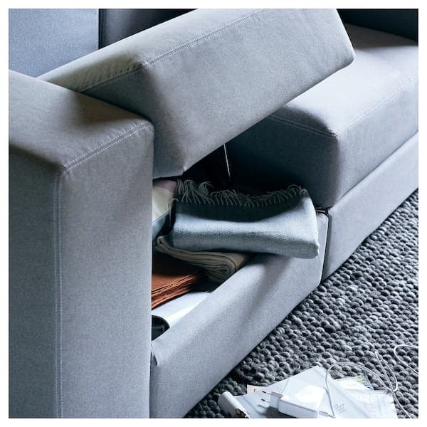 Ikea JÄTTEBO - 2-seater sectional sofa with headrest/Tonerud grey ,