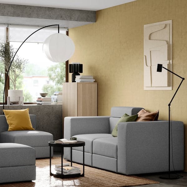 Ikea JÄTTEBO - 2-seater sectional sofa with headrest/Tonerud grey ,