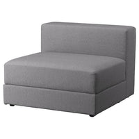 JÄTTEBO - 1.5-seater element with container, gray Tonerud , - best price from Maltashopper.com 59471475