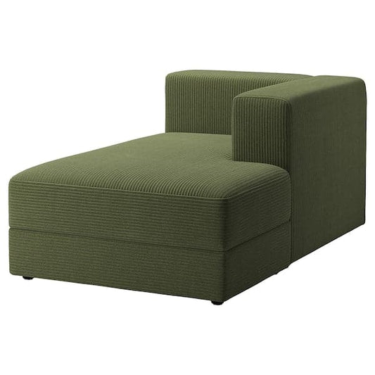 Ikea JÄTTEBO - chaise-longue element right, with armrest/Samsala dark yellow-green ,