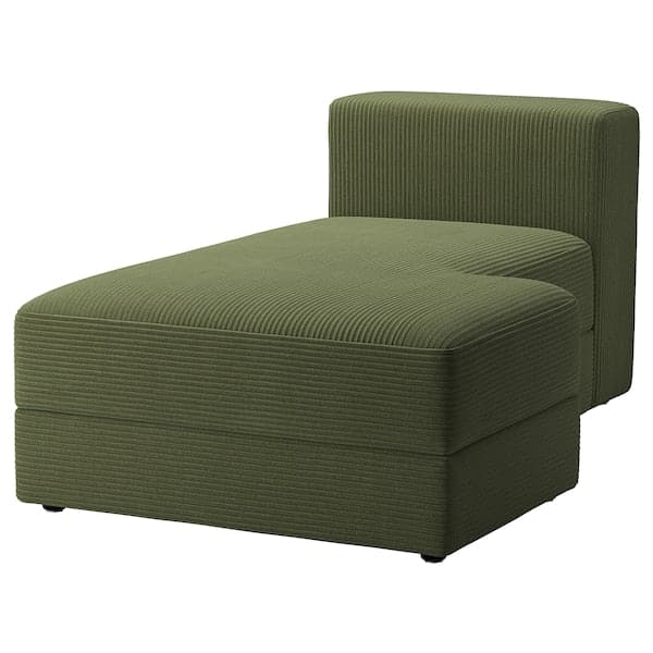 Ikea JÄTTEBO - chaise-longue element right, Samsala dark yellow-green ,