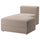 JÄTTEBO - Right chaise-longue element, Samsala gray / beige ,