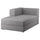 JÄTTEBO - Left chaise-longue element, with armrest / Gray Tonerud ,