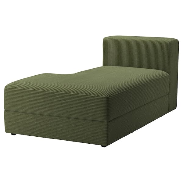Ikea JÄTTEBO - chaise-longue element left, Samsala dark yellow-green ,