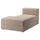 JÄTTEBO - chaise-longue element left, Samsala grey/beige ,