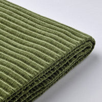 JÄTTEBO cover chaise longue module, right, Samsala dark yellow-green