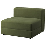 JÄTTEBO cover 1,5-seat module with storage, Samsala dark yellow-green