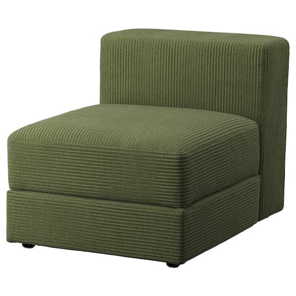 JÄTTEBO - 1-seat / storage unit cover, Samsala dark yellow-green ,