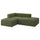 JÄTTEBO - Chaide-longue modules, dark yellow-green Samsala