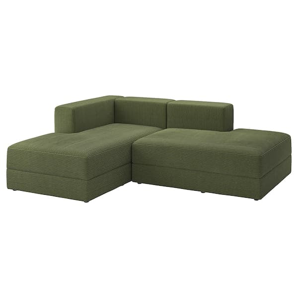 JÄTTEBO - Chaide-longue modules, dark yellow-green Samsala - best price from Maltashopper.com 59511278