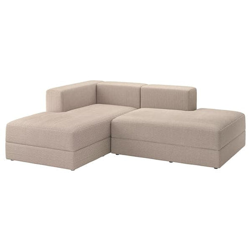 JÄTTEBO - Chaide-longue modules, Samsala grey/beige ,