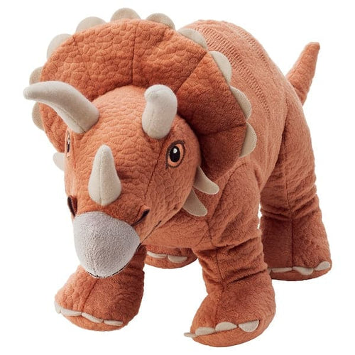 JÄTTELIK - Soft toy, dinosaur/dinosaur/triceratops, 46 cm