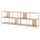 JÄTTESTA - JÄTTESTA Storage combination, white/light bamboo, 240x40x85 cm