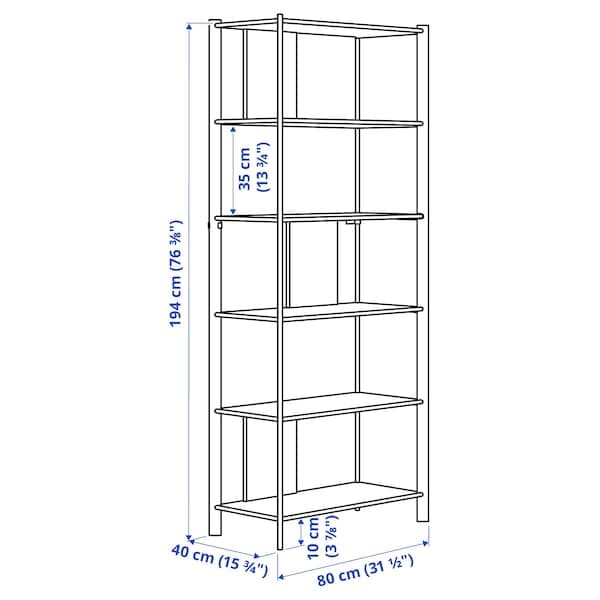 JÄTTESTA - Storage combination, black, 200x195 cm - best price from Maltashopper.com 89494828