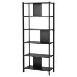 JÄTTESTA shelving unit, black, 80x195 cm