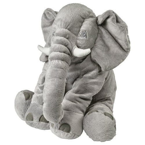 JÄTTESTOR Soft toy - elephant/grey ,