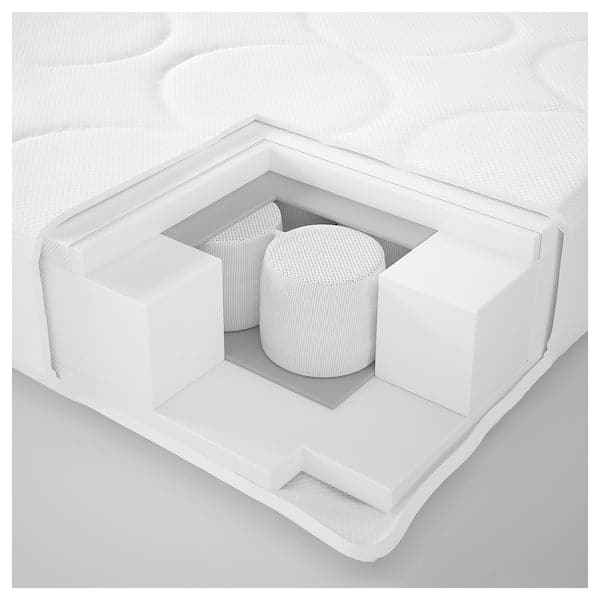 JÄTTETRÖTT Pocket sprung mattress for cot - white 60x120x11 cm , 60x120x11 cm - best price from Maltashopper.com 40321004