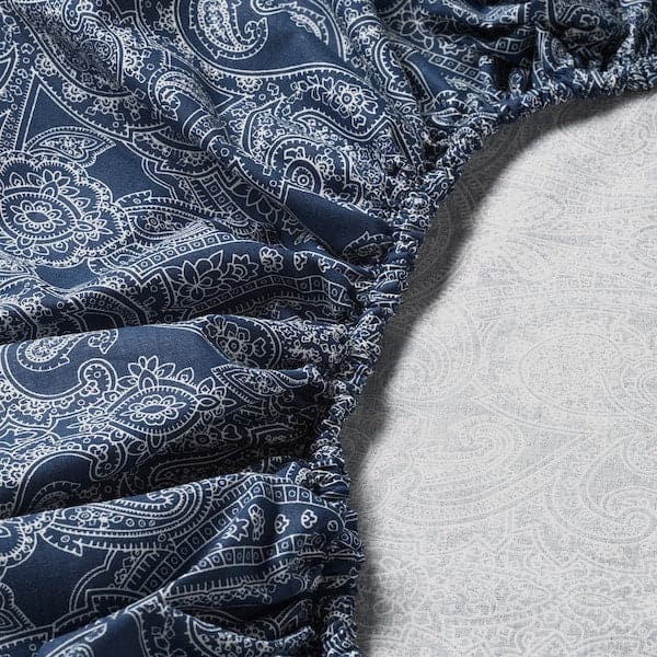ULLVIDE lenzuolo con angoli, blu scuro, 140x200 cm - IKEA Italia