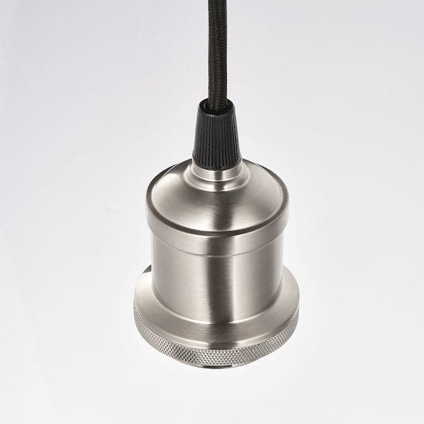 Ikea JAKOBSBYN / JÄLLBY - Pendant lamp, clear glass/nickel-plated