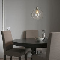 JAKOBSBYN / JÄLLBY - Pendant lamp, clear glass/nickel-plated - best price from Maltashopper.com 79388060