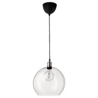 JAKOBSBYN / JÄLLBY - Pendant lamp, clear glass/nickel-plated - best price from Maltashopper.com 79388060