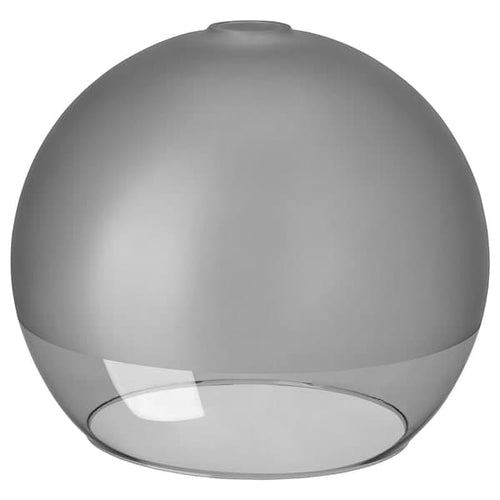 JAKOBSBYN - Pendant lamp shade, frosted glass/grey, 30 cm