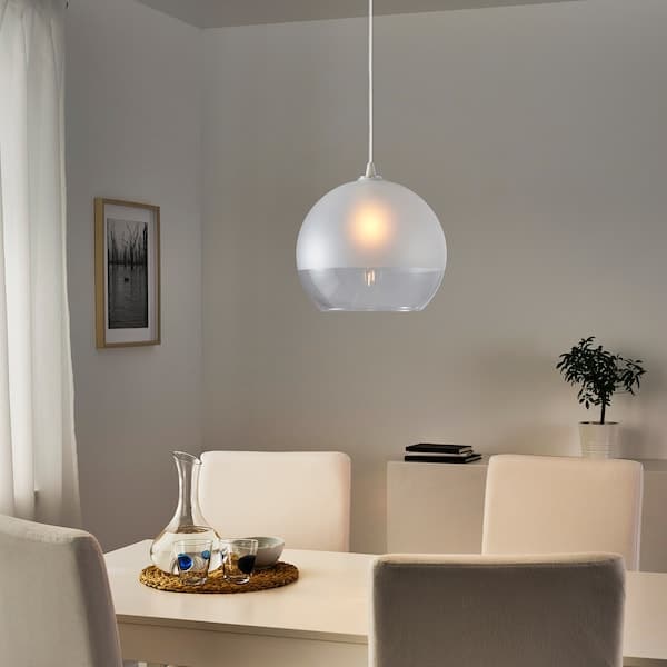 JAKOBSBYN Lampshade for pendant lamp - frosted glass 30 cm - best price from Maltashopper.com 50494891