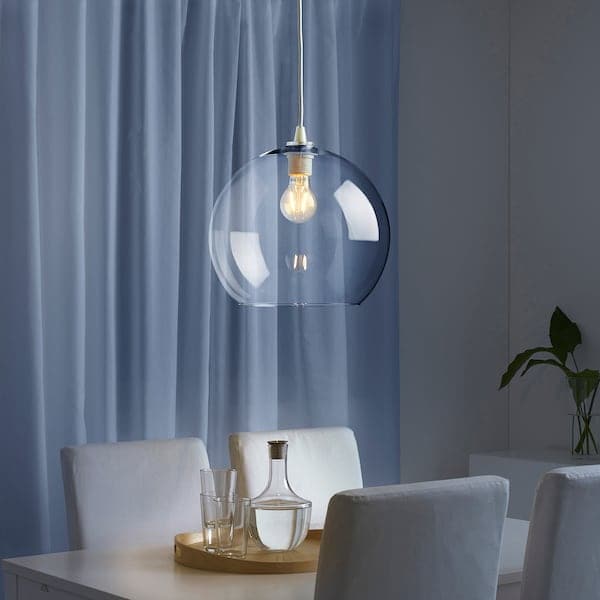 Ikea JAKOBSBYN - Pendant lamp shade, clear glass, 30 cm