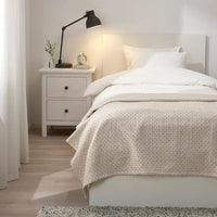 JAKOBSLILJA - Bedspread, off-white/grey, 150x250 cm - best price from Maltashopper.com 60447639