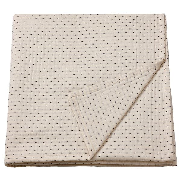 JAKOBSLILJA - Bedspread, off-white/grey, 230x250 cm - best price from Maltashopper.com 80447643