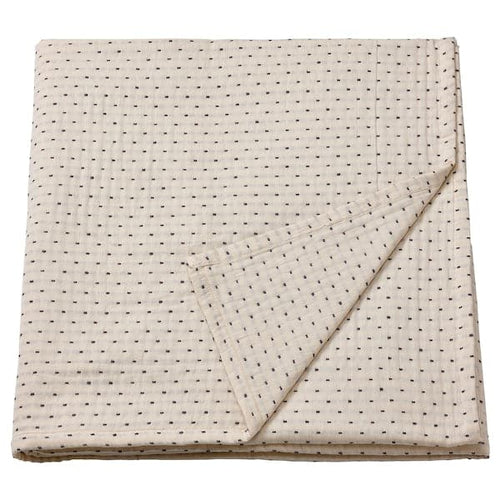 JAKOBSLILJA - Bedspread, off-white/grey, 230x250 cm