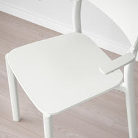 JANINGE Chair with armrests - white , - Premium Chairs from Ikea - Just €71.99! Shop now at Maltashopper.com