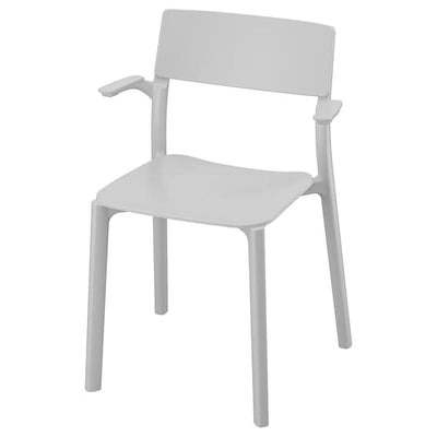 JANINGE Chair with armrests - grey , - best price from Maltashopper.com 40280517