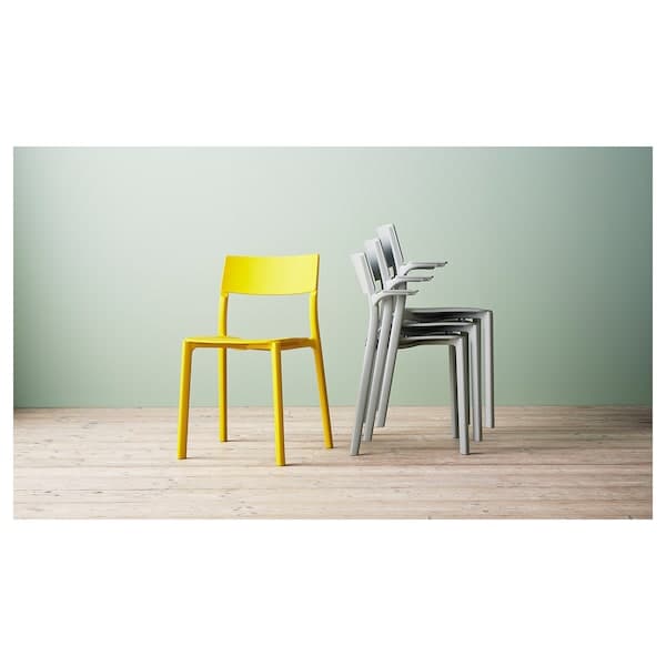 JANINGE Chair with armrests - grey , - best price from Maltashopper.com 40280517