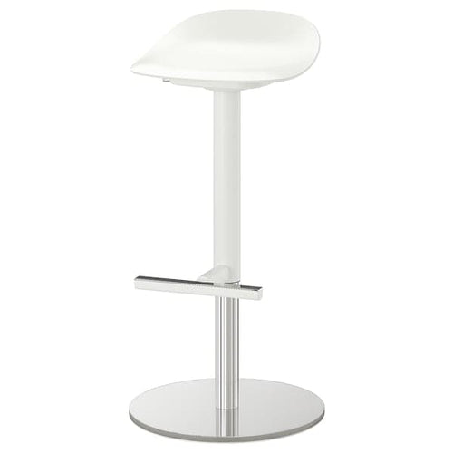 JANINGE - Bar stool, white, 76 cm