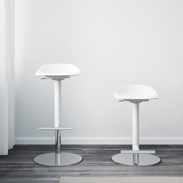 Ikea JANINGE - Bar stool, white, 76 cm