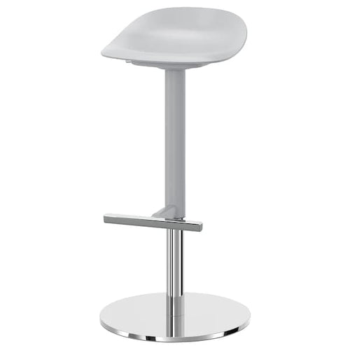 JANINGE - Bar stool, grey, 76 cm
