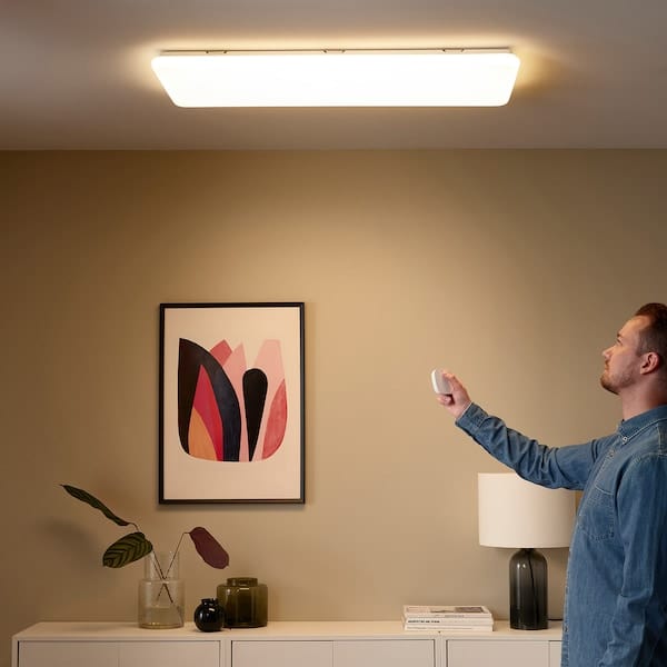 Ikea JETSTRÖM - LED ceiling panel, smart adjustable light intensity/white spectrum,100x40 cm