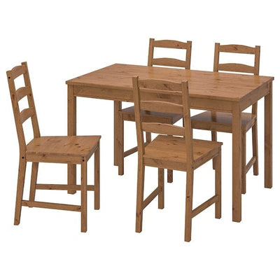 JOKKMOKK - Table and 4 chairs, antique stain - best price from Maltashopper.com 50211104