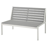 JOLPEN - 2-seat sofa, outdoor, white/grey, 100x59x67 cm - best price from Maltashopper.com 60515483