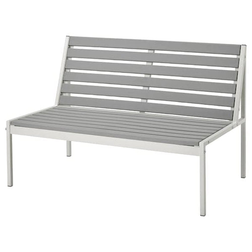 JOLPEN - 2-seat sofa, outdoor, white/grey, 100x59x67 cm