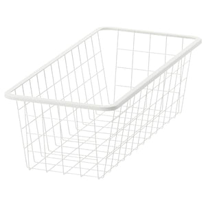 JONAXEL - Wire basket, white, 25x51x15 cm - best price from Maltashopper.com 60419962