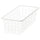 JONAXEL - JONAXEL Wire basket, white, 25x51x15 cm
