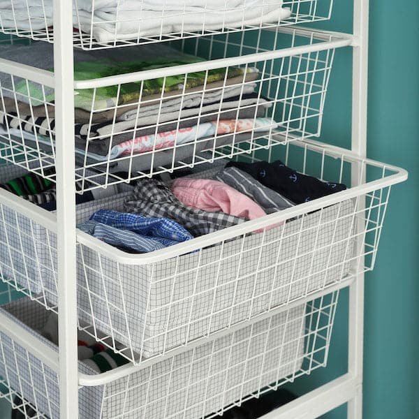 JONAXEL - Wire basket, white, 50x51x15 cm - best price from Maltashopper.com 40419963