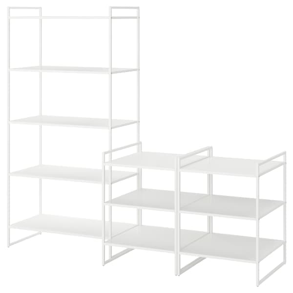 JONAXEL - Open storage combination, white, 182x51x160 cm