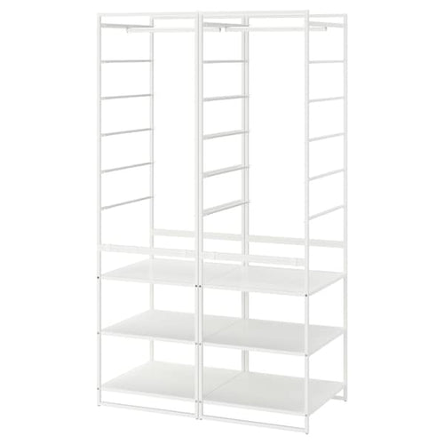 JONAXEL wardrobe combination, white, 99x51x173 cm
