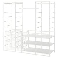 JONAXEL wardrobe combination, white, 173x51x173 cm